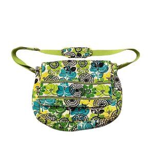 Vera Bradley Retired Pattern Limes Up Messenger Bag - Excellent!